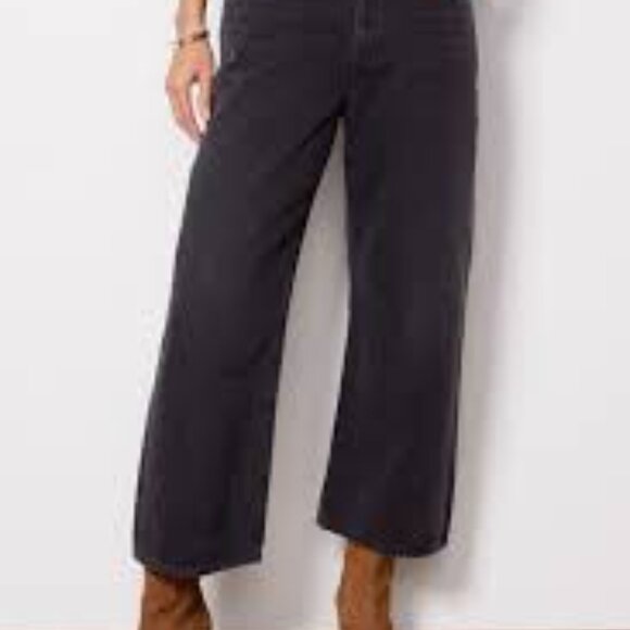 Citizens of Humanity Gaucho Vintage High-Rise Crop Wide-Leg Jeans - Picture 2 of 8